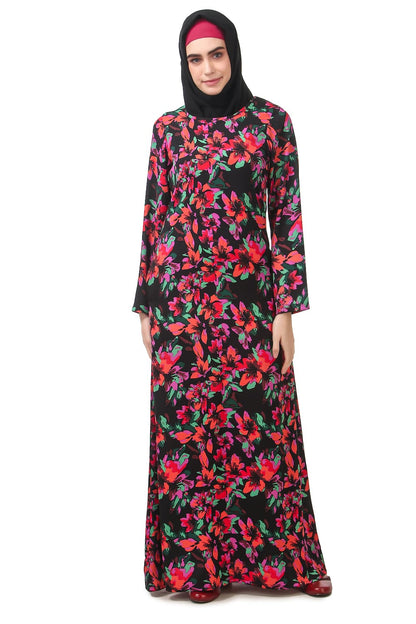 Printed Crepe Abaya AYP-180