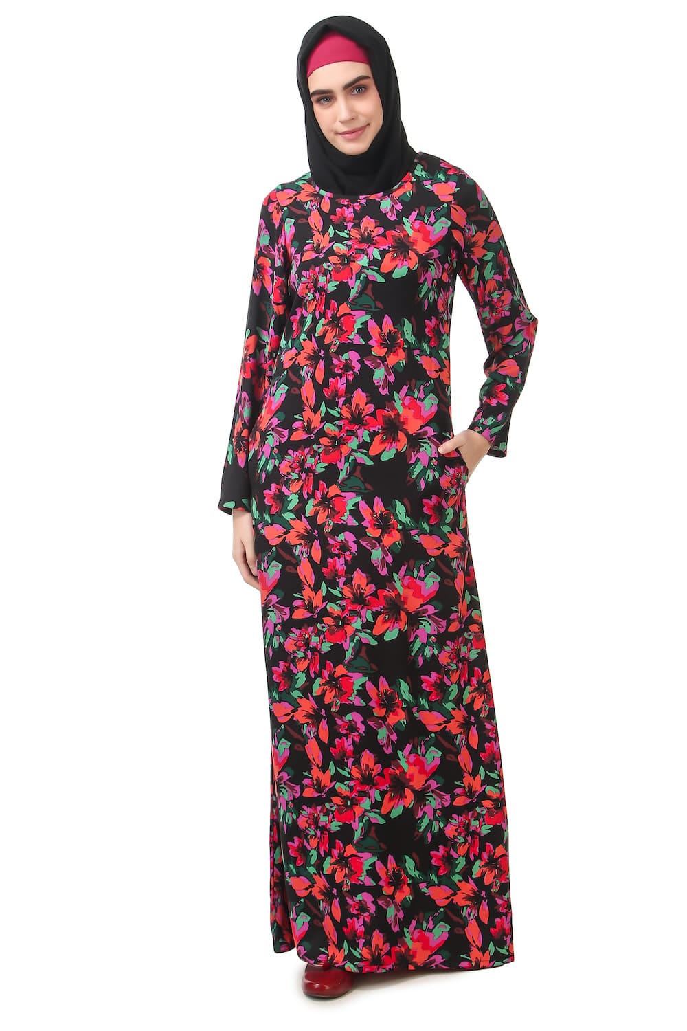 Printed Crepe Abaya AYP-180