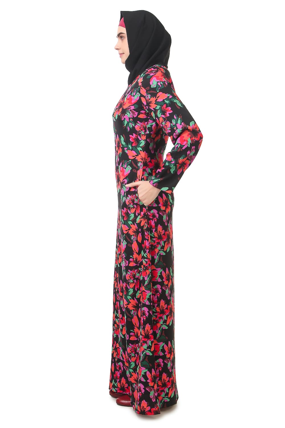 Printed Crepe Abaya AYP-180