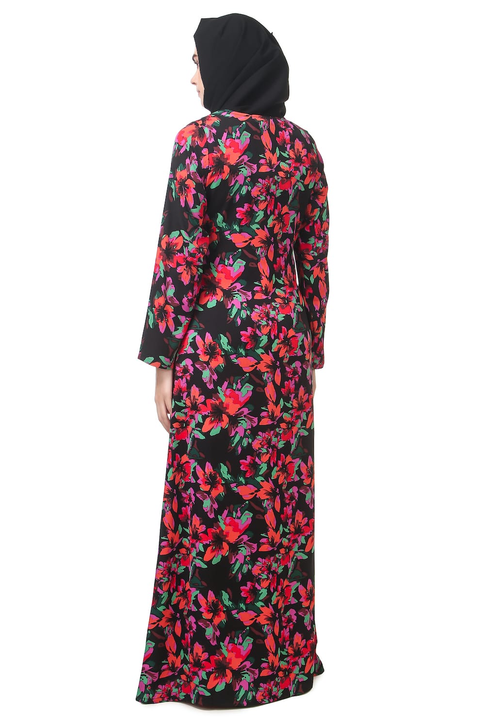 Printed Crepe Abaya AYP-180