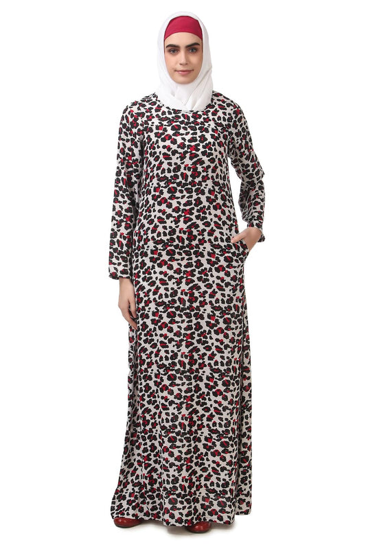 Printed Crepe Abaya AYP-181