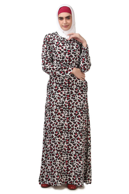 Printed Crepe Abaya AYP-181