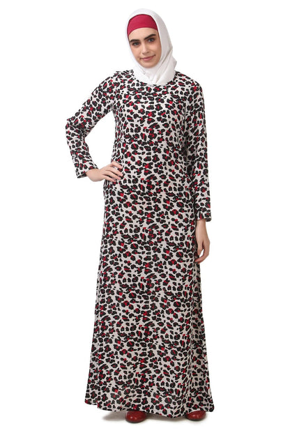 Printed Crepe Abaya AYP-181