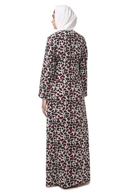 Printed Crepe Abaya AYP-181