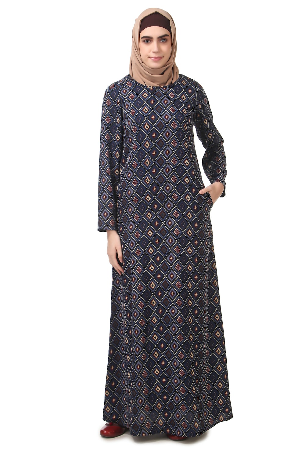 Printed Crepe Abaya AYP-182