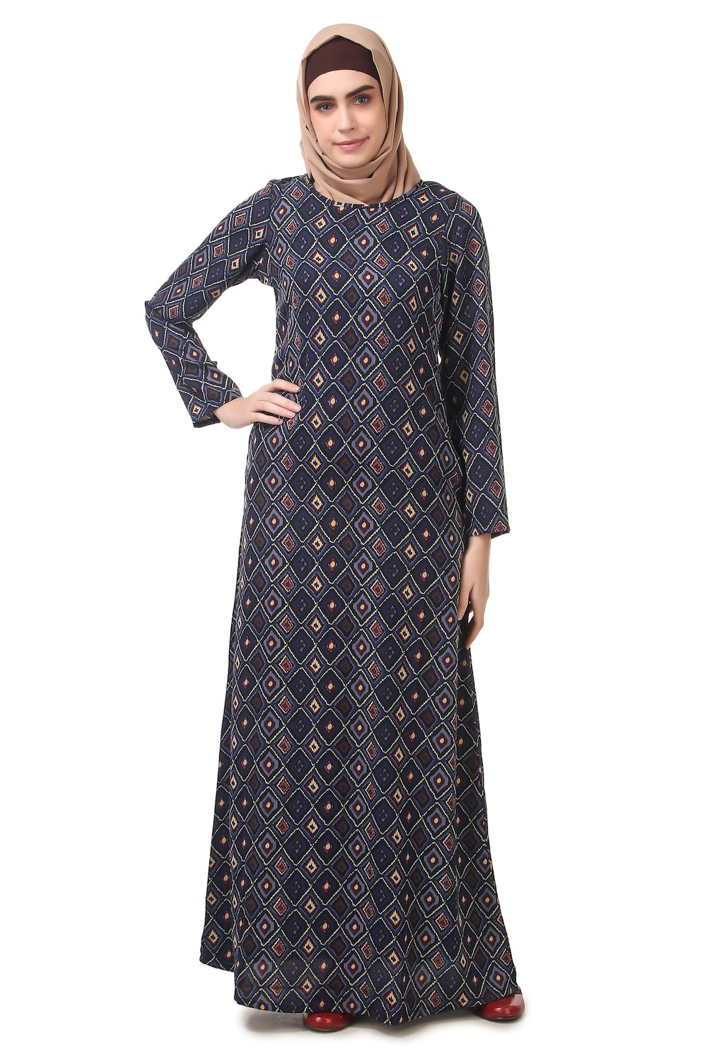 Printed Crepe Abaya AYP-182