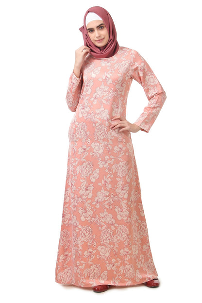 Printed Crepe Abaya AYP-186