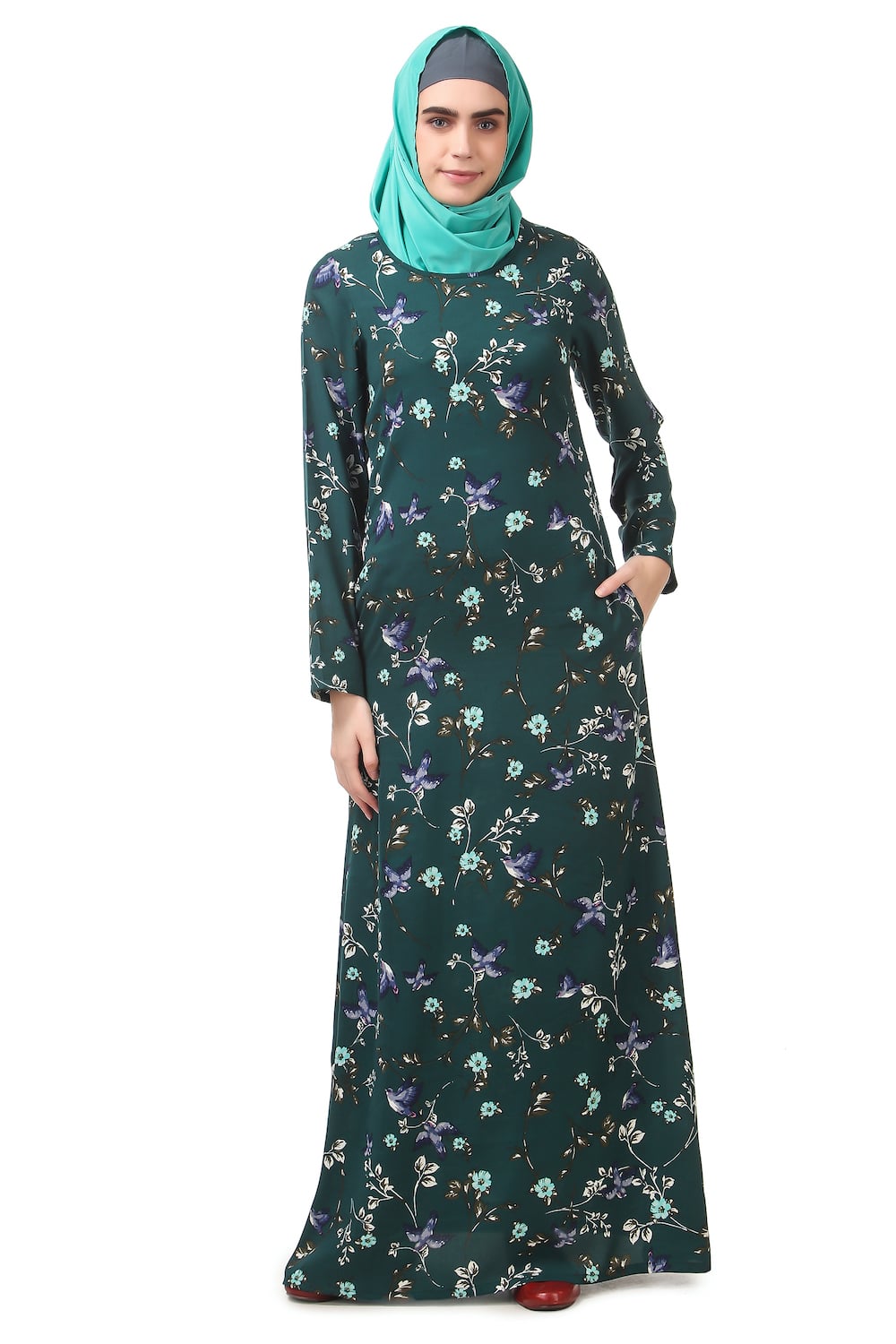 Printed Crepe Abaya AYP-188