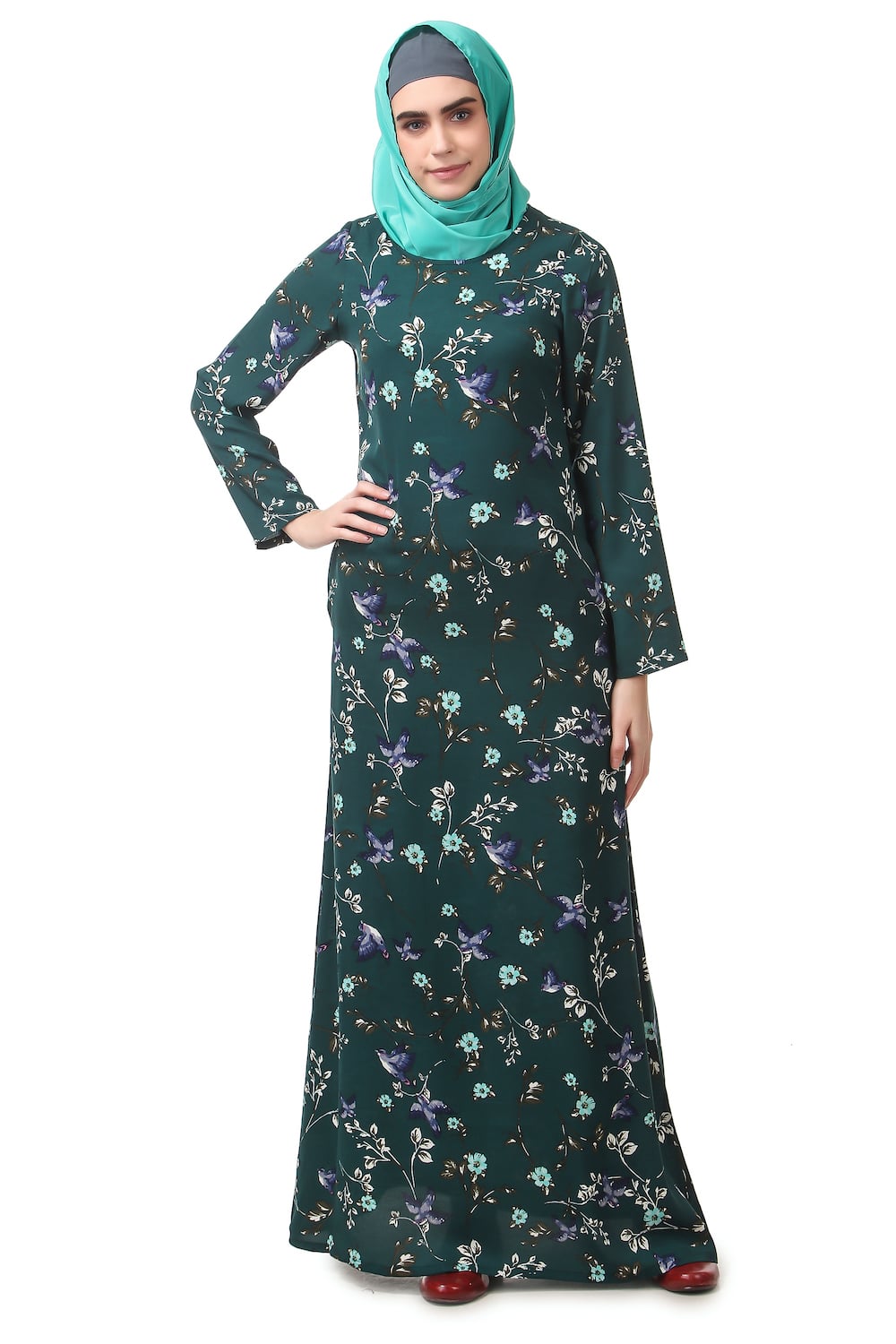 Printed Crepe Abaya AYP-188