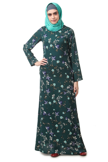 Printed Crepe Abaya AYP-188