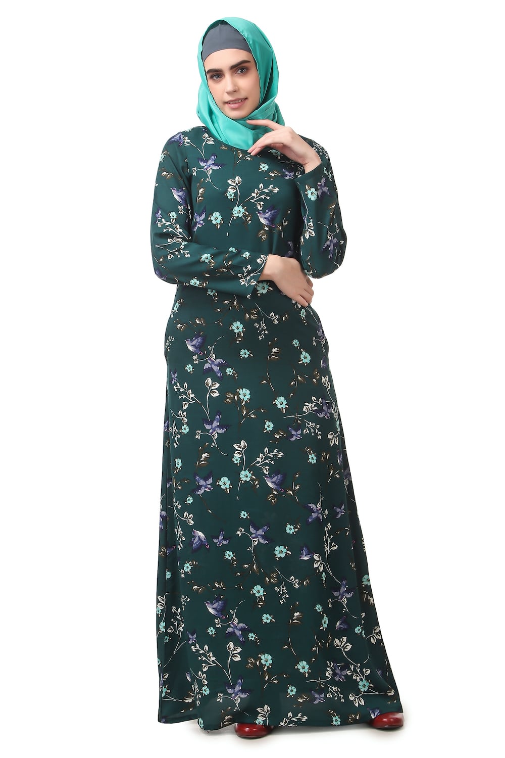 Printed Crepe Abaya AYP-188