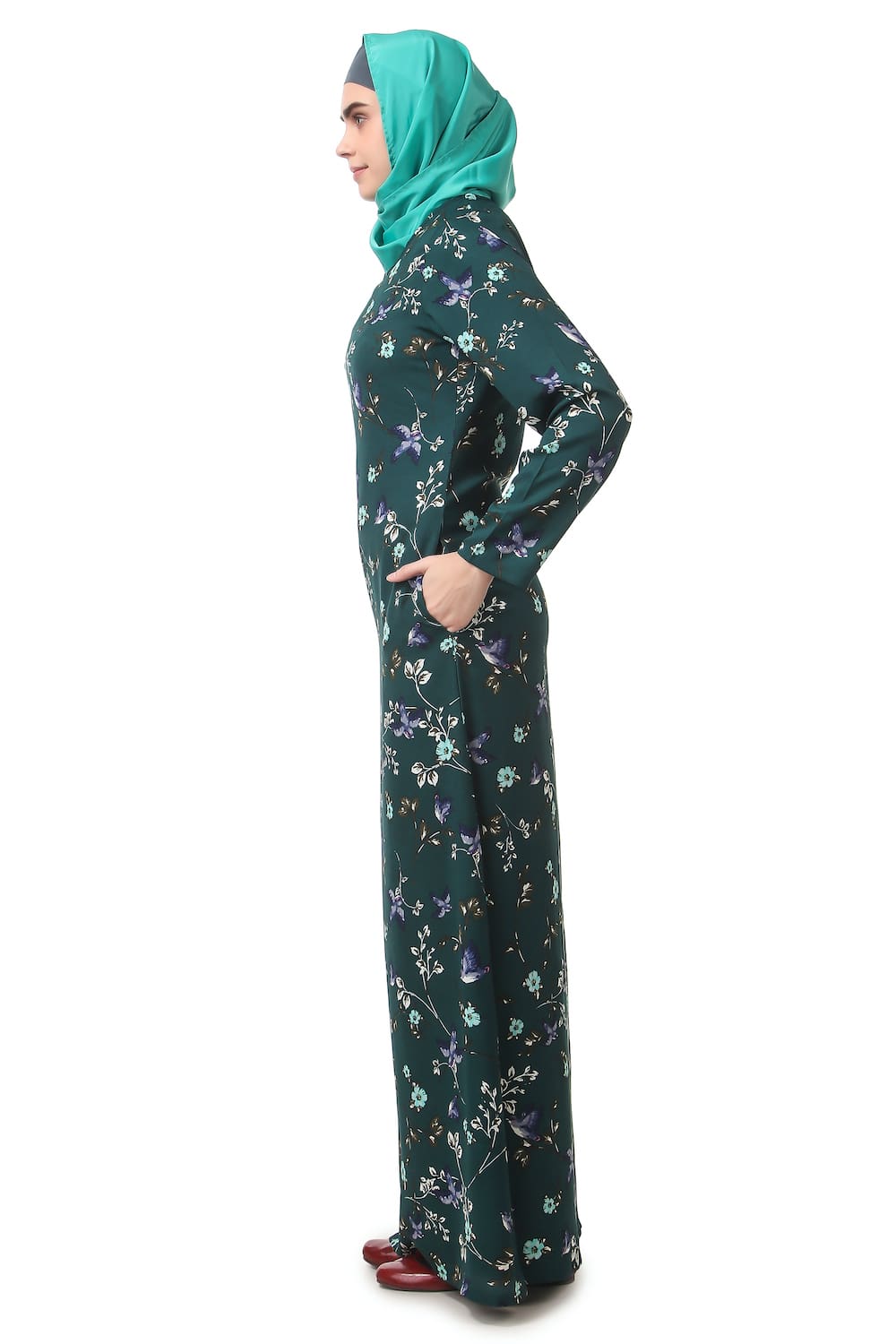 Printed Crepe Abaya AYP-188