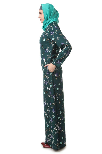 Printed Crepe Abaya AYP-188