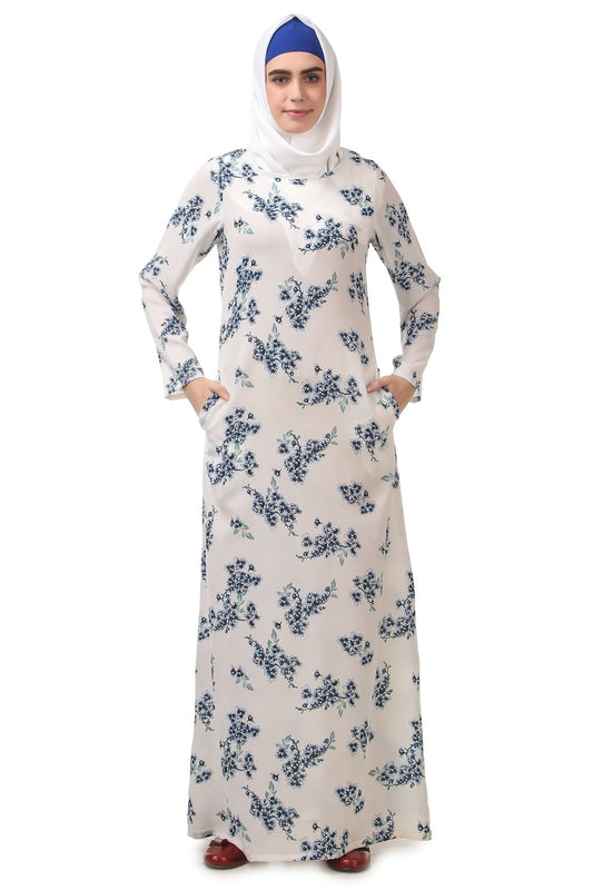 Printed Crepe Abaya AYP-189