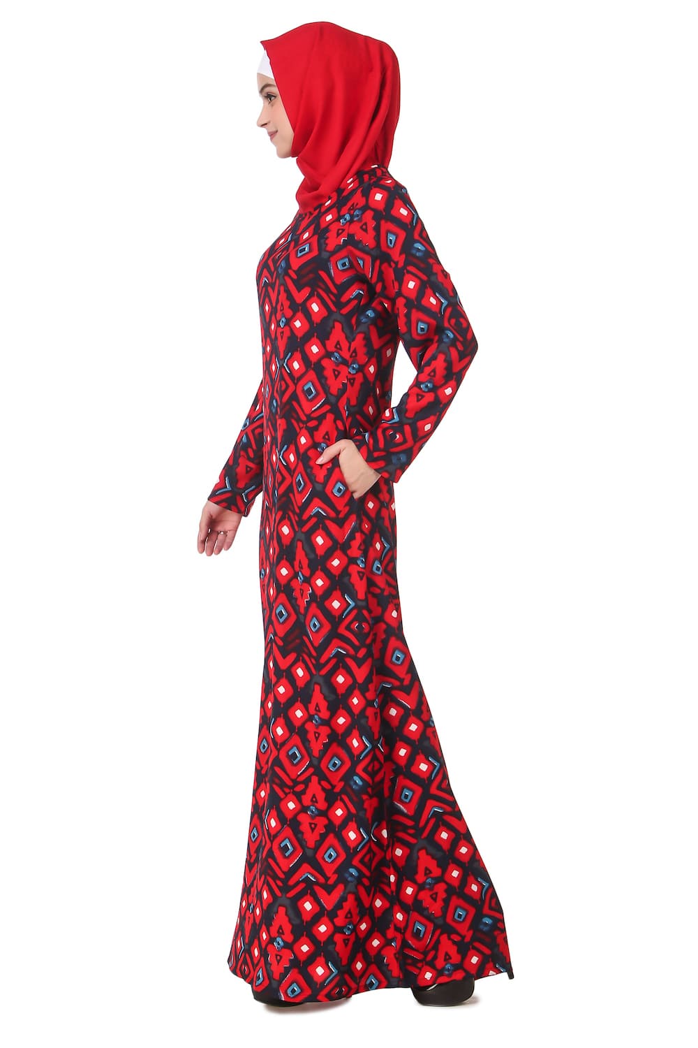 Printed Crepe Abaya AYP-193