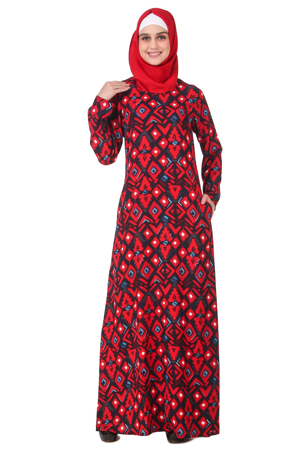 Printed Crepe Abaya AYP-193