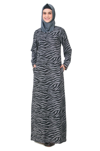 Printed Crepe Abaya AYP-199