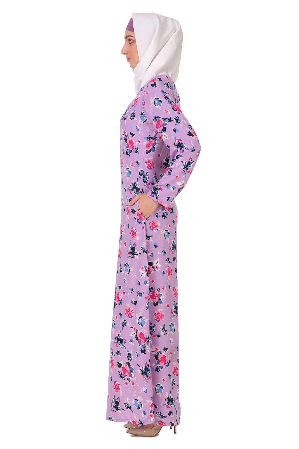 Printed Crepe Abaya AYP-207