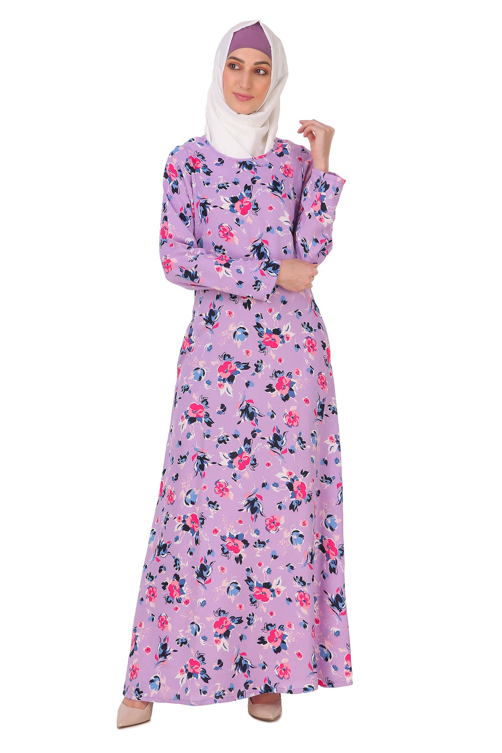 Printed Crepe Abaya AYP-207
