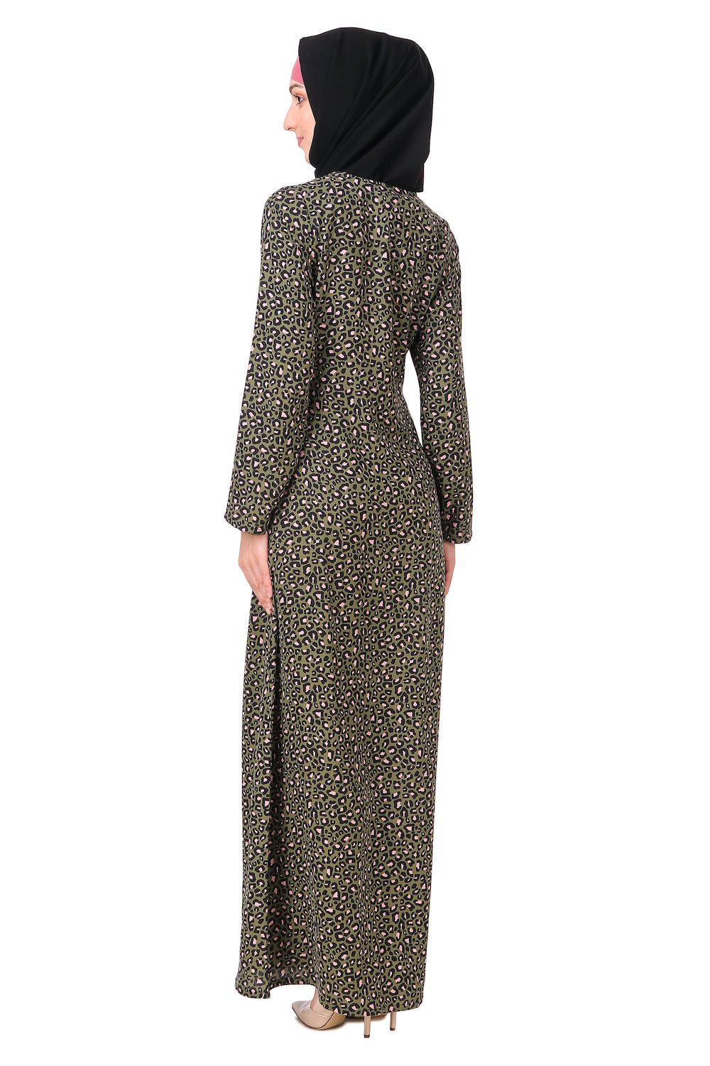 Printed Crepe Abaya AYP-208