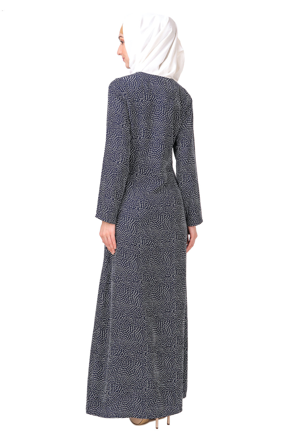 Printed Crepe Abaya AYP-213