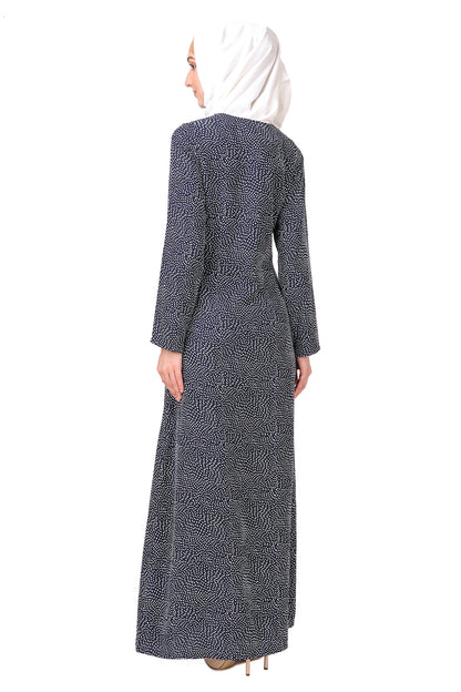 Printed Crepe Abaya AYP-213