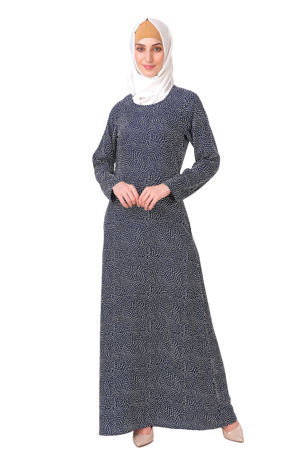 Printed Crepe Abaya AYP-213