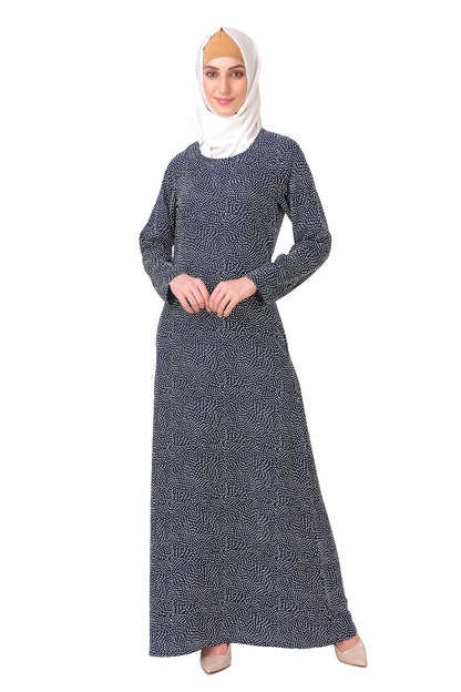 Printed Crepe Abaya AYP-213
