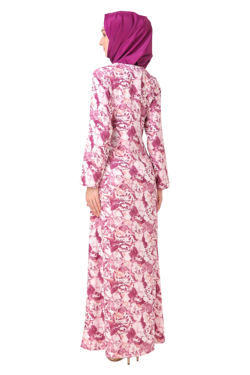Printed Crepe Abaya AYP-218