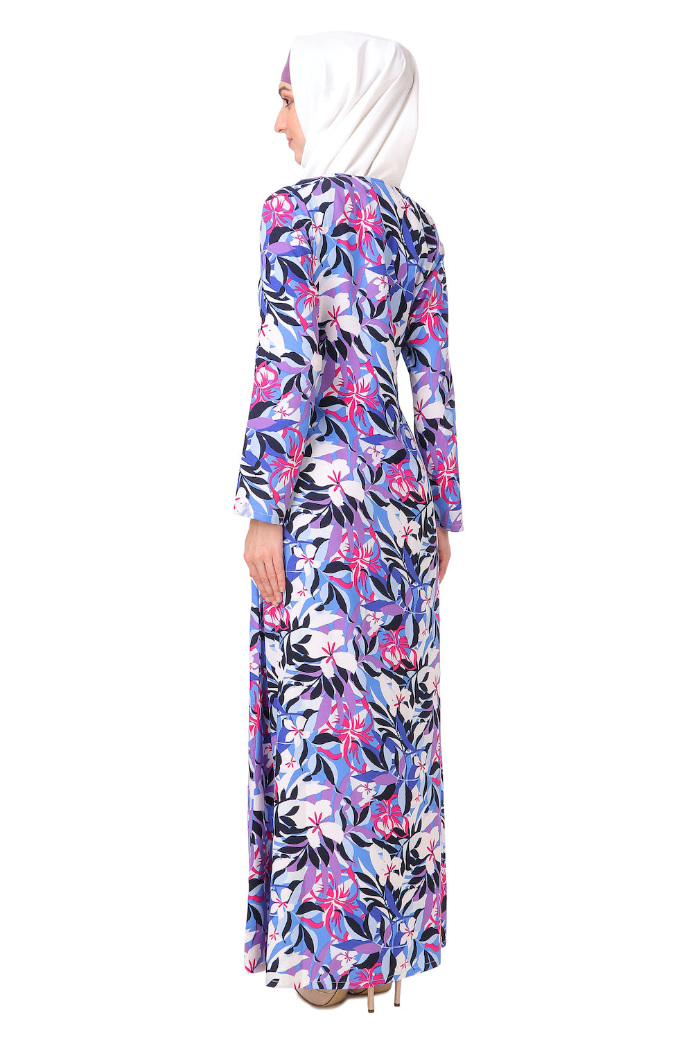 Printed Crepe Abaya AYP-219
