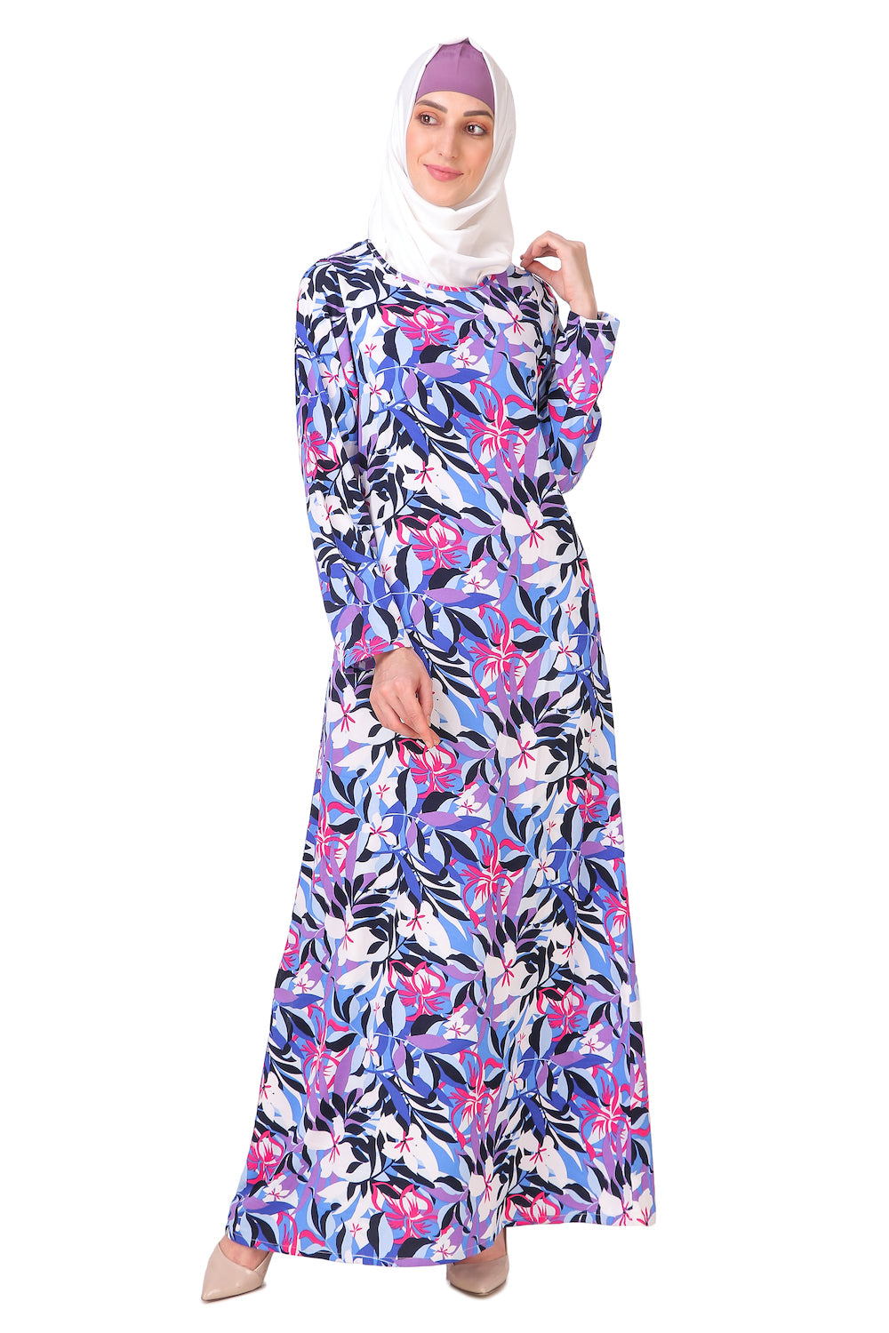 Printed Crepe Abaya AYP-219