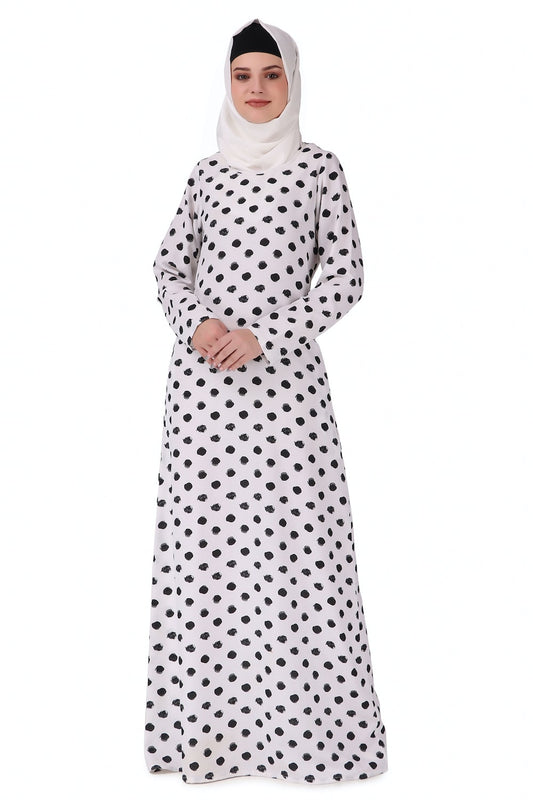 Printed Crepe Abaya AYP-224