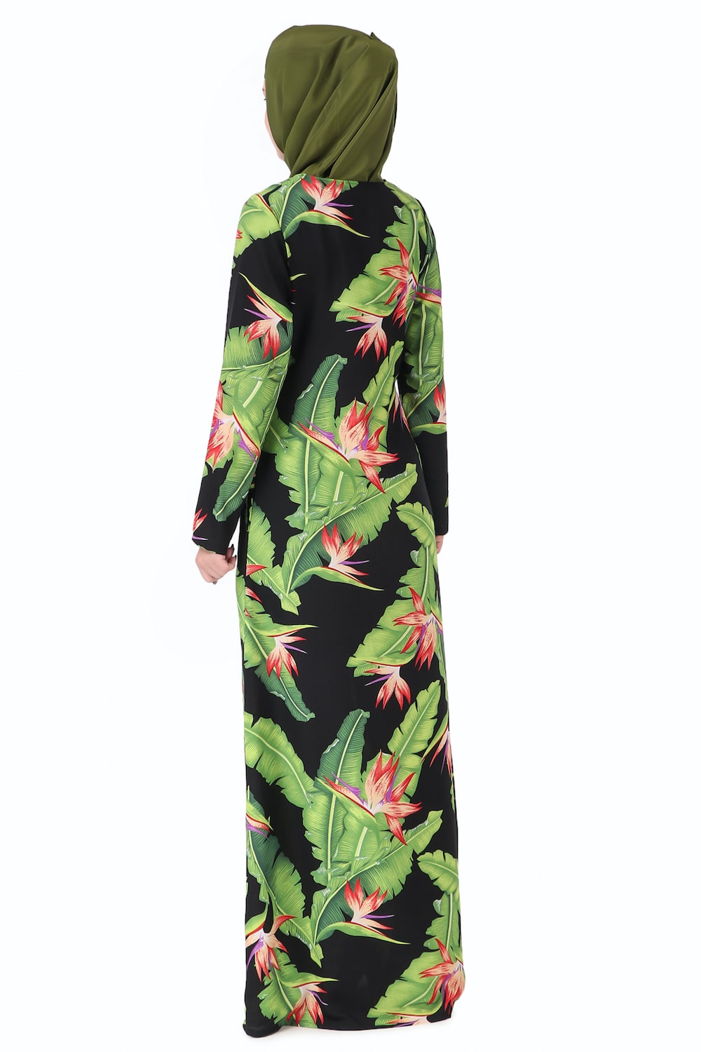 Printed Crepe Abaya AYP-225