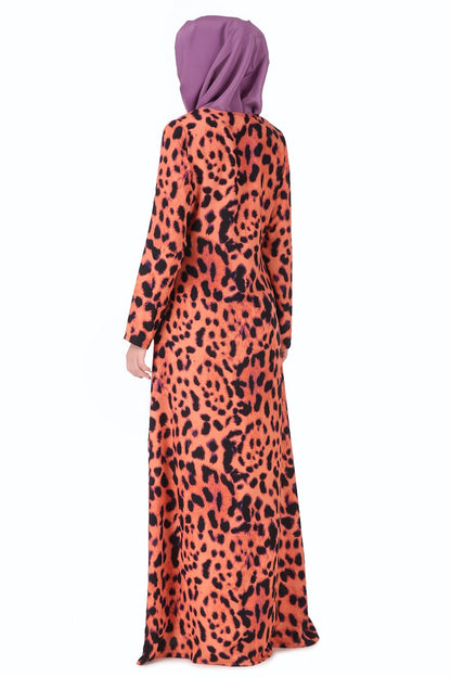 Printed Crepe Abaya AYP-227