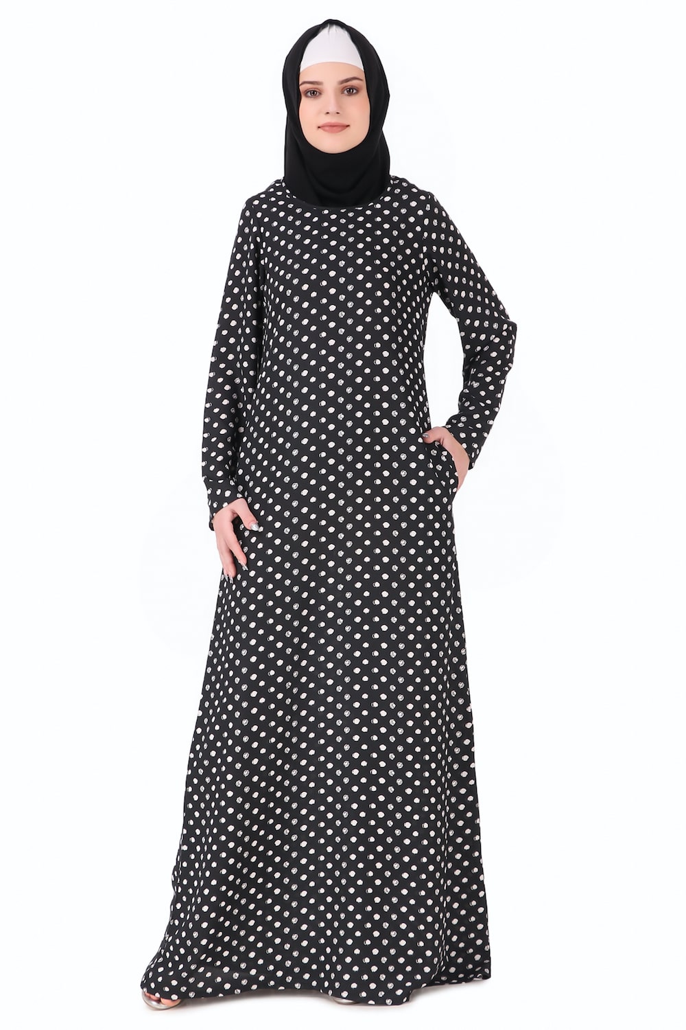 Printed Crepe Abaya AYP-229