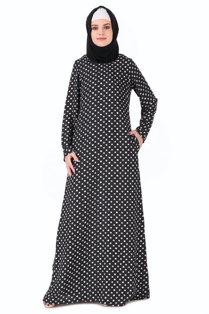 Printed Crepe Abaya AYP-229