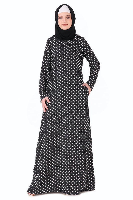 Printed Crepe Abaya AYP-229