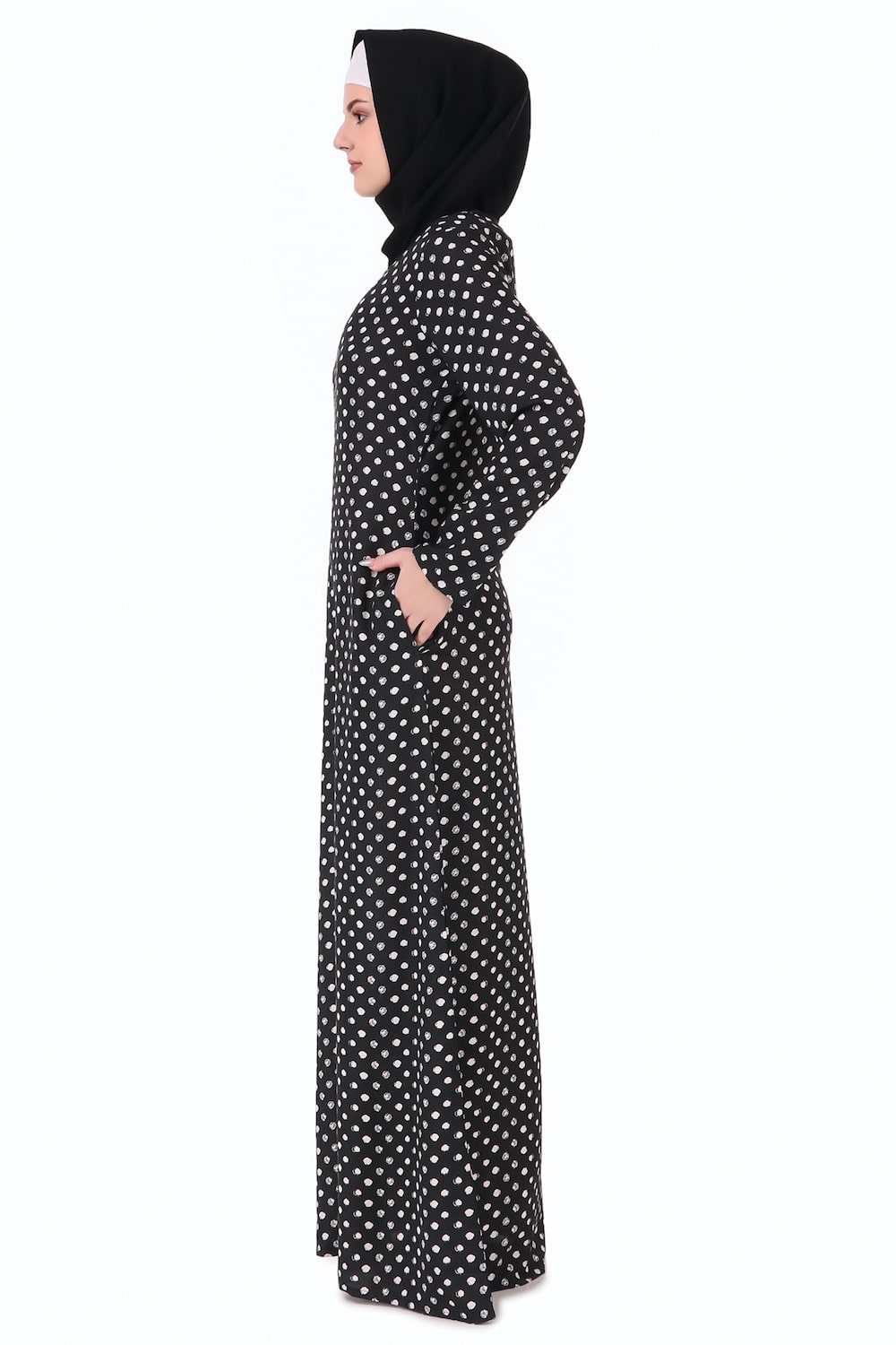 Printed Crepe Abaya AYP-229