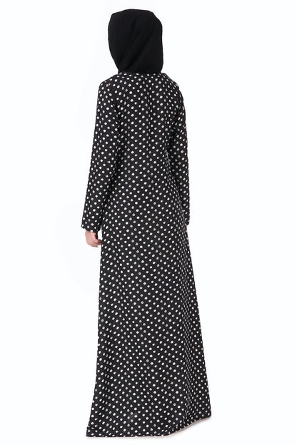 Printed Crepe Abaya AYP-229