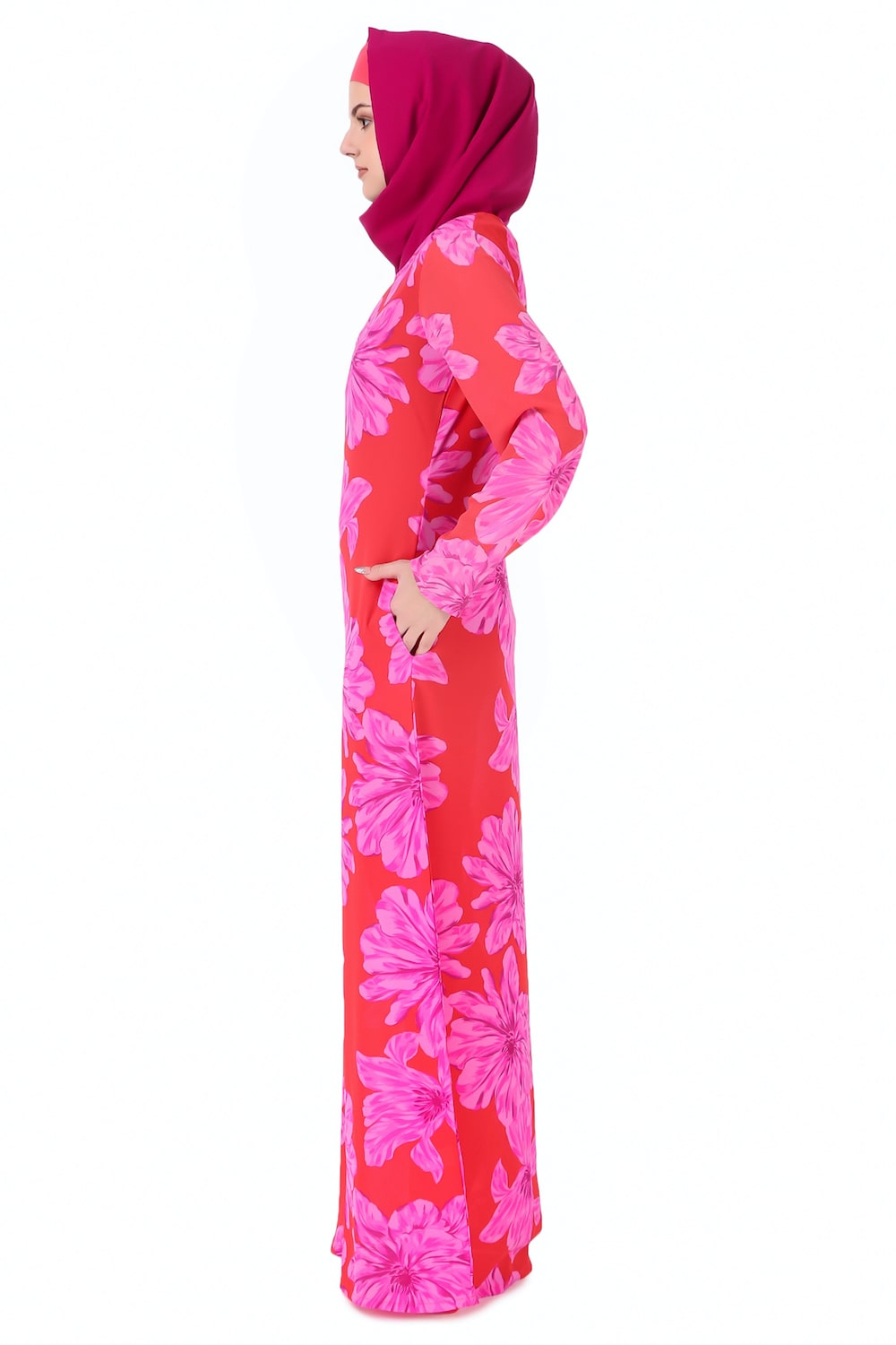 Printed Crepe Abaya AYP-233