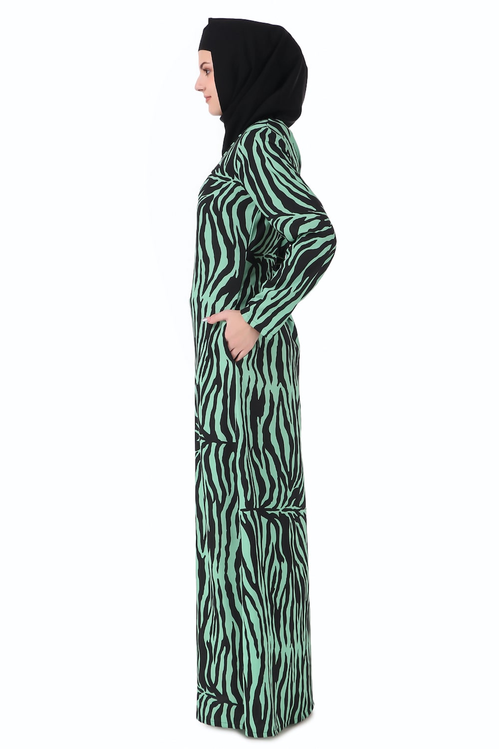 Printed Crepe Abaya AYP-234