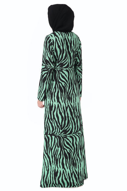 Printed Crepe Abaya AYP-234
