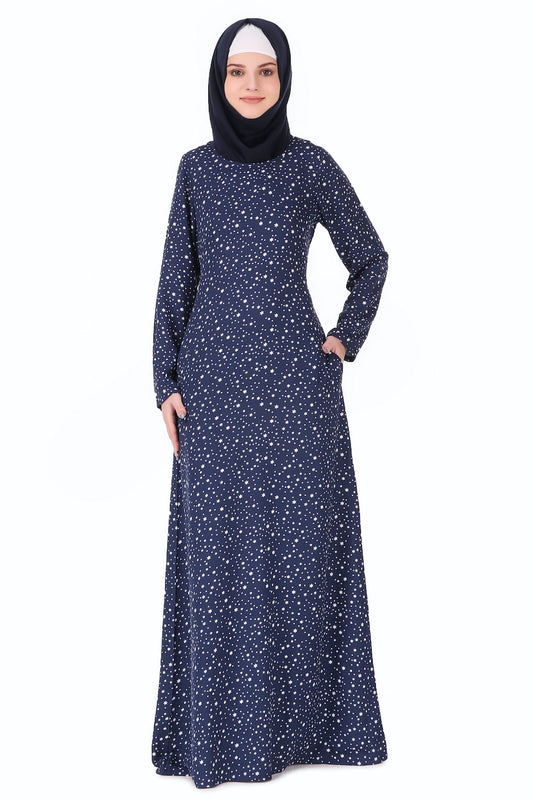 Printed Crepe Abaya AYP-237