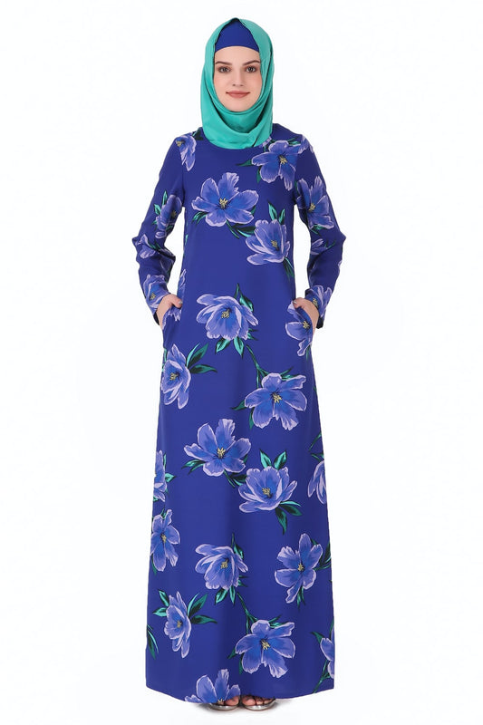 Printed Crepe Abaya AYP-241