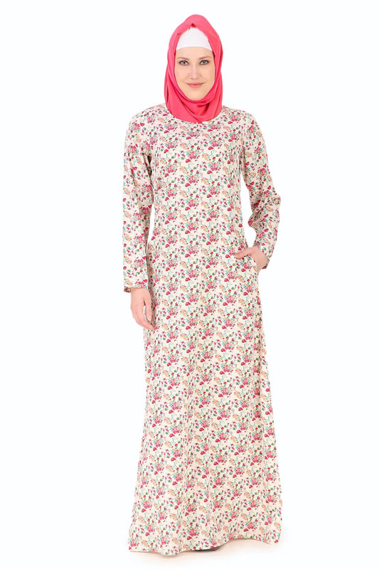 Printed Crepe Abaya AYP-243