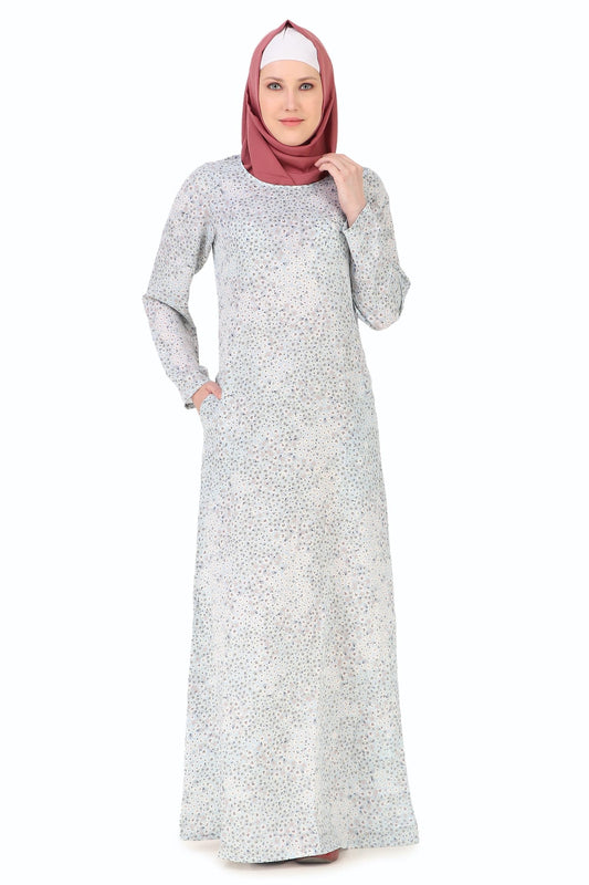 Printed Crepe Abaya AYP-246