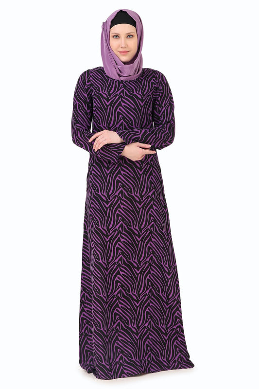 Printed Crepe Abaya AYP-251