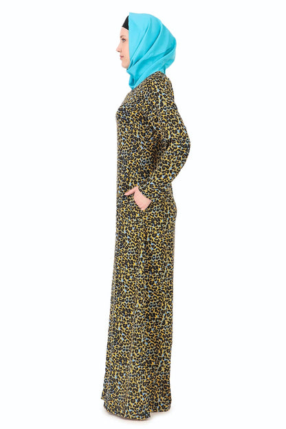 Printed Crepe Abaya AYP-252