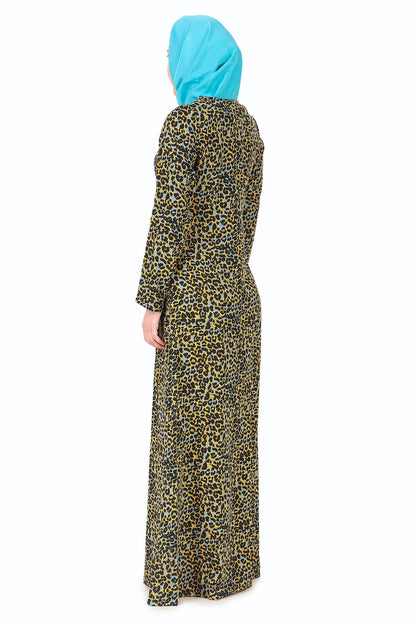 Printed Crepe Abaya AYP-252
