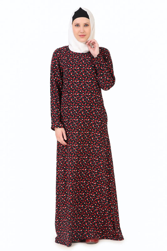 Printed Crepe Abaya AYP-253